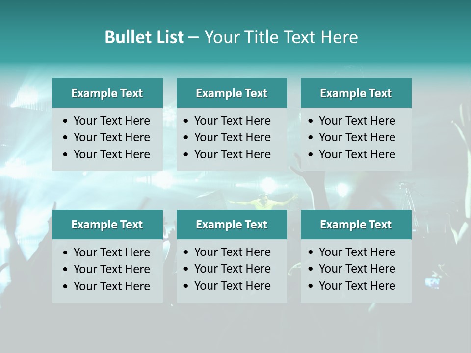 Fan Audience Techno PowerPoint Template