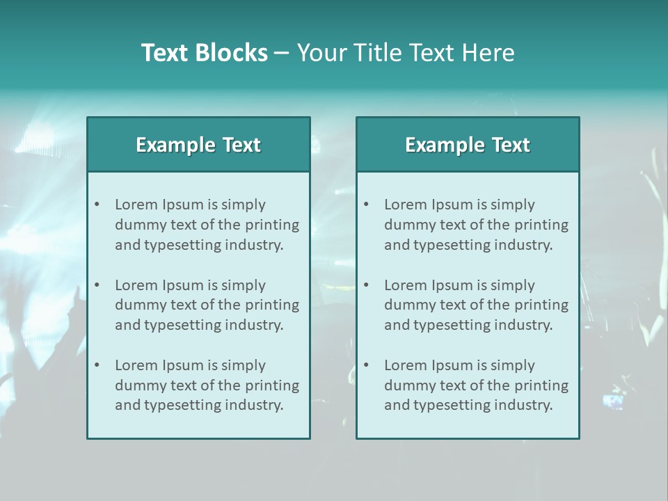 Fan Audience Techno PowerPoint Template