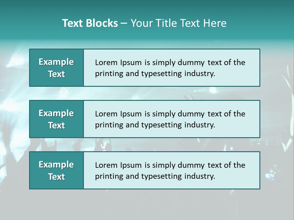 Fan Audience Techno PowerPoint Template