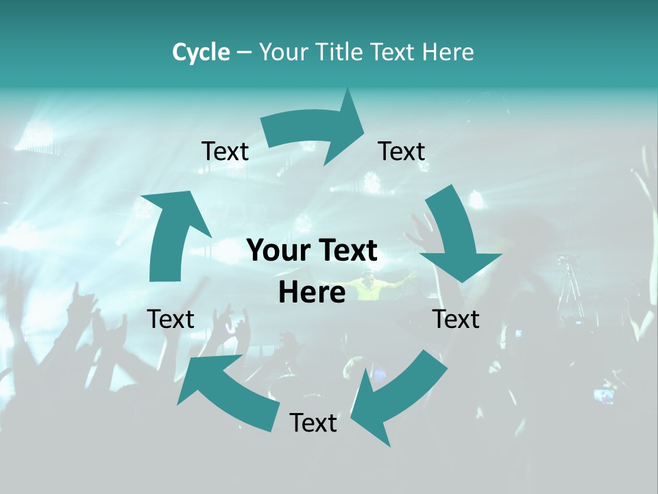 Fan Audience Techno PowerPoint Template