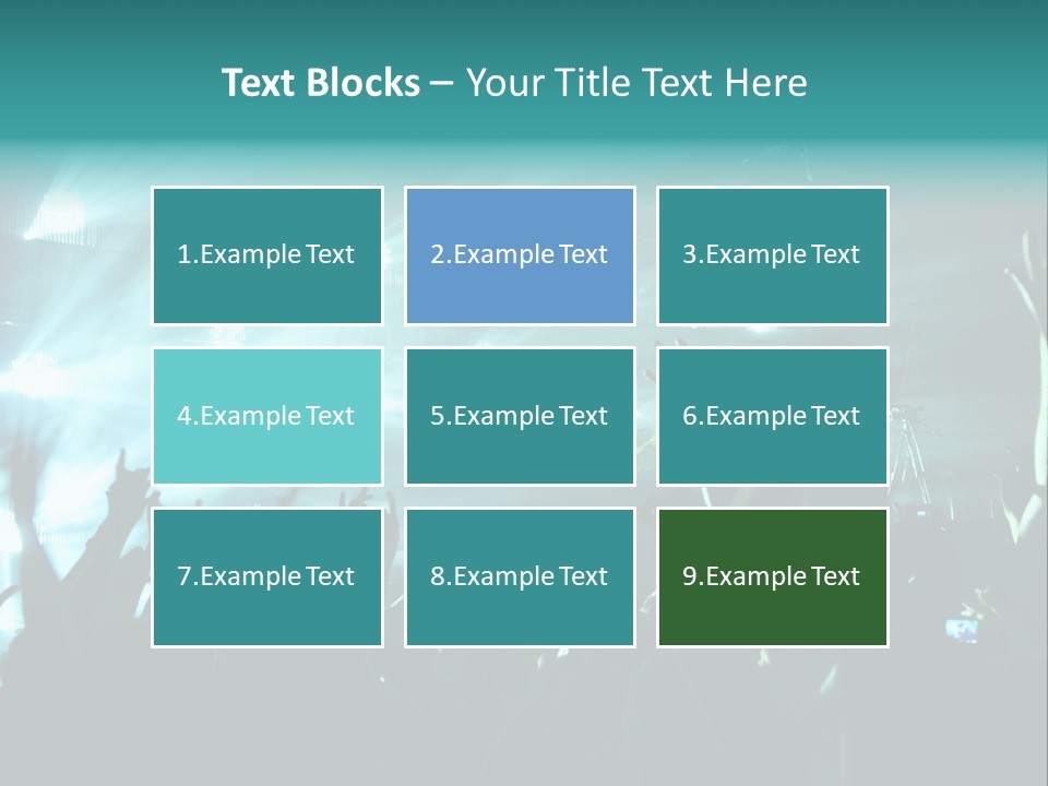 Fan Audience Techno PowerPoint Template