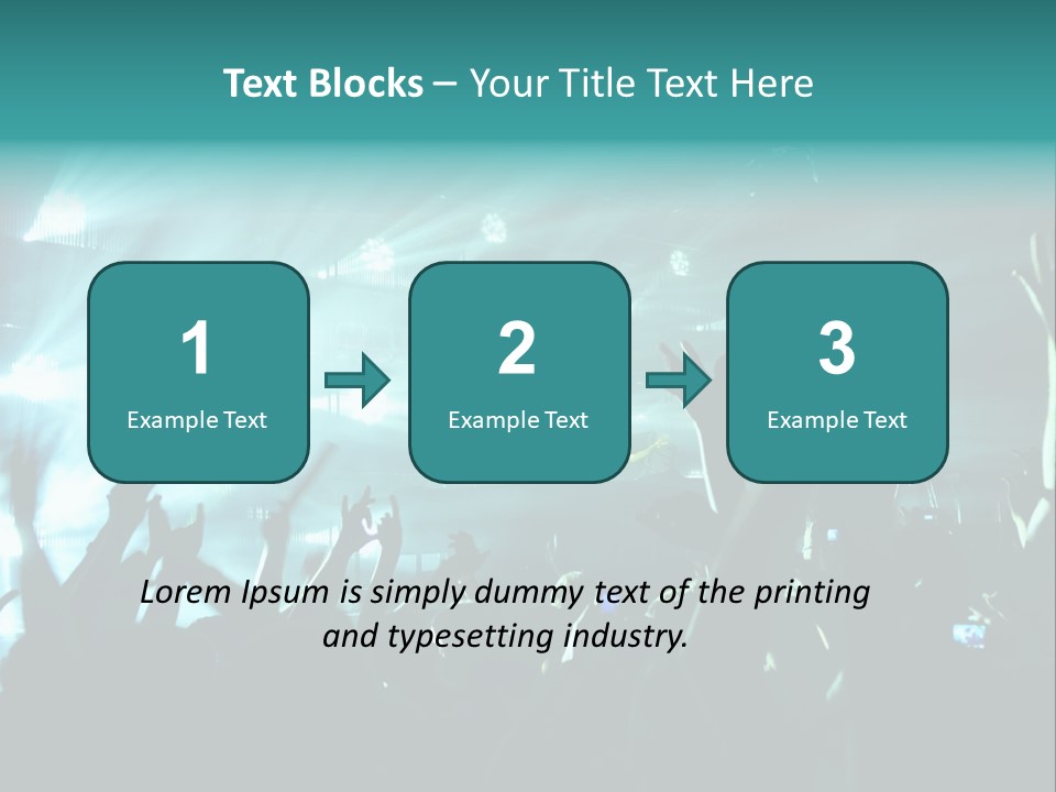 Fan Audience Techno PowerPoint Template