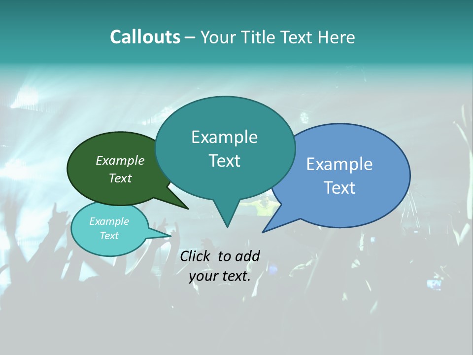 Fan Audience Techno PowerPoint Template