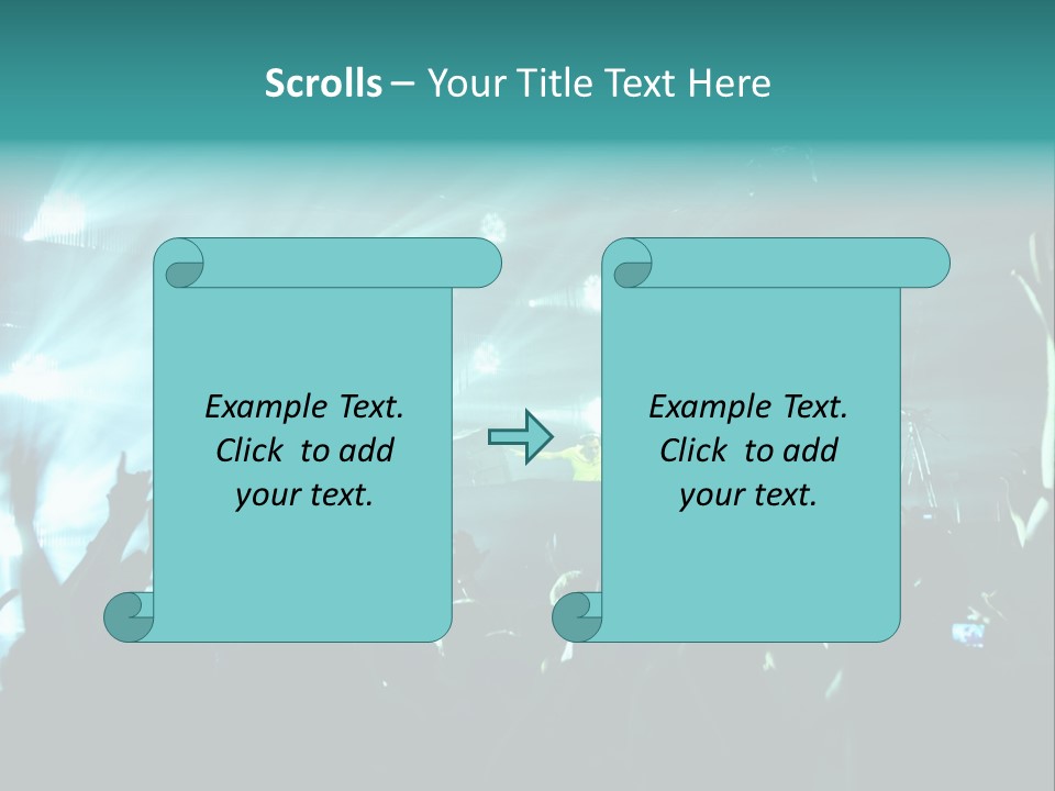 Fan Audience Techno PowerPoint Template