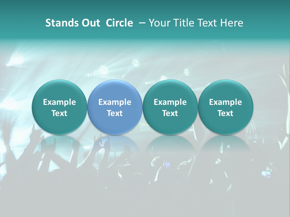 Fan Audience Techno PowerPoint Template