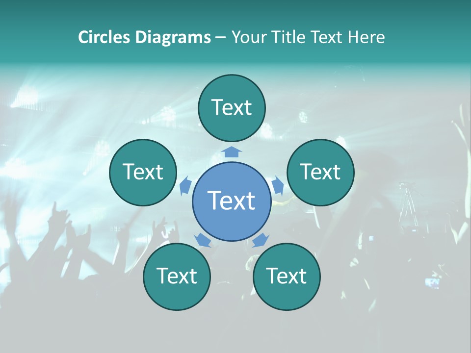 Fan Audience Techno PowerPoint Template