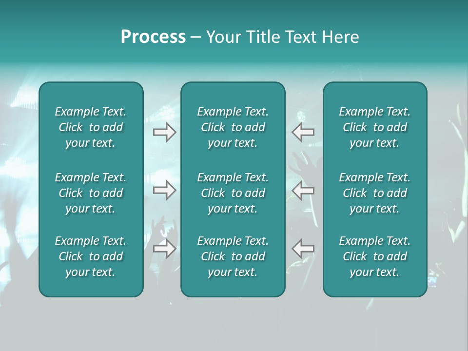 Fan Audience Techno PowerPoint Template