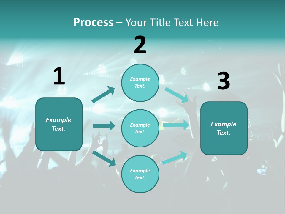 Fan Audience Techno PowerPoint Template