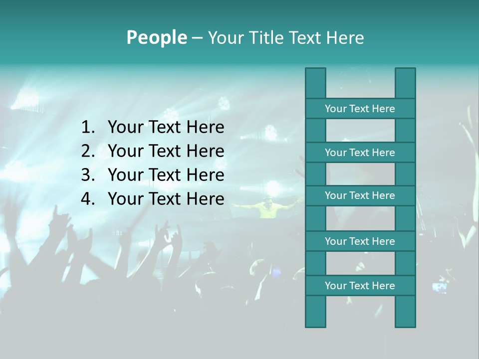 Fan Audience Techno PowerPoint Template