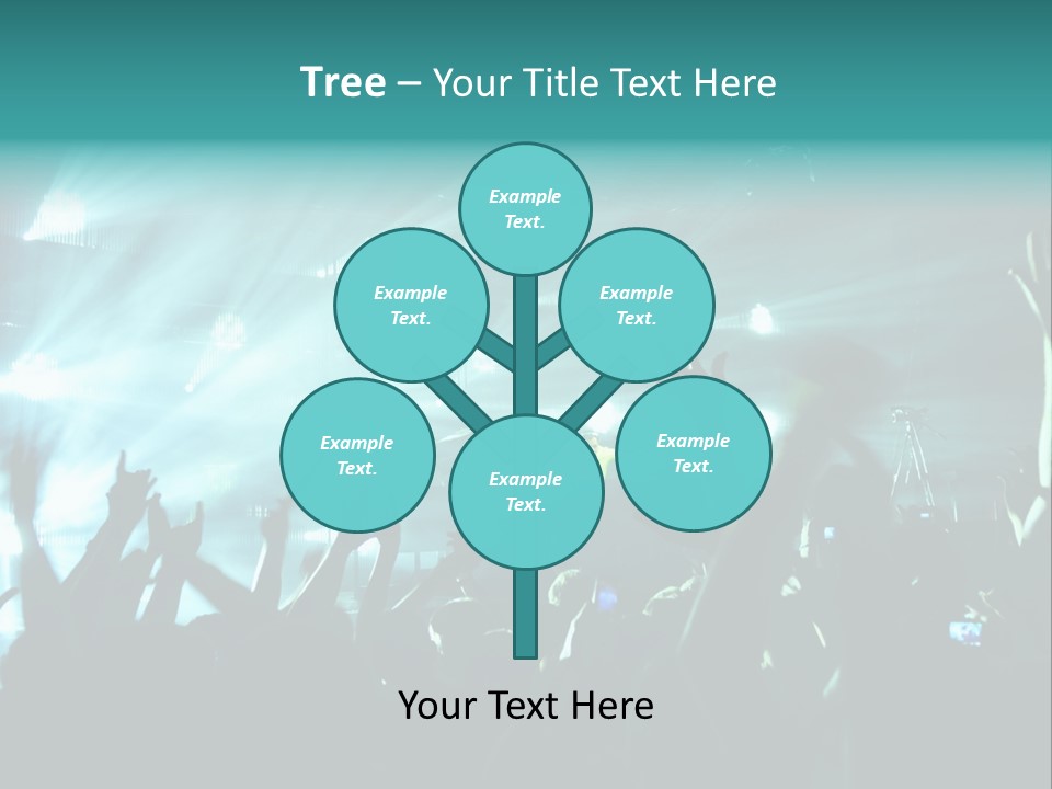 Fan Audience Techno PowerPoint Template