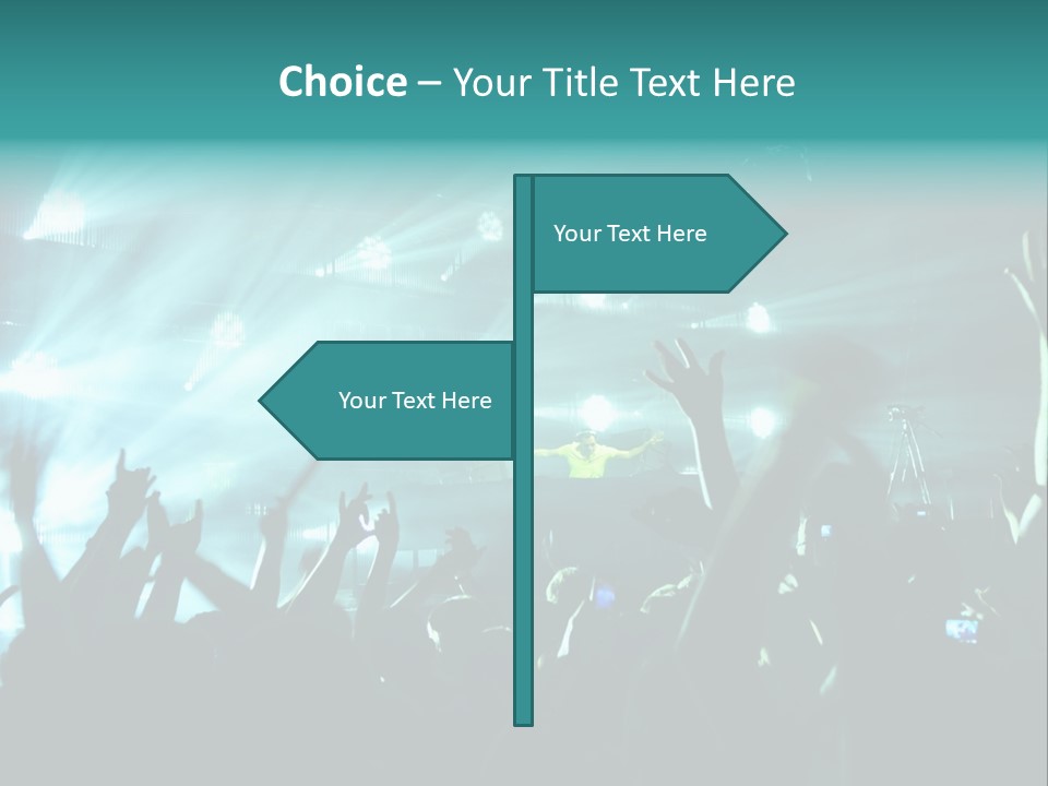 Fan Audience Techno PowerPoint Template