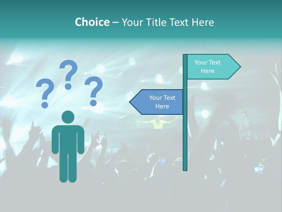 Fan Audience Techno PowerPoint Template