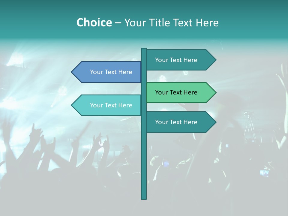 Fan Audience Techno PowerPoint Template
