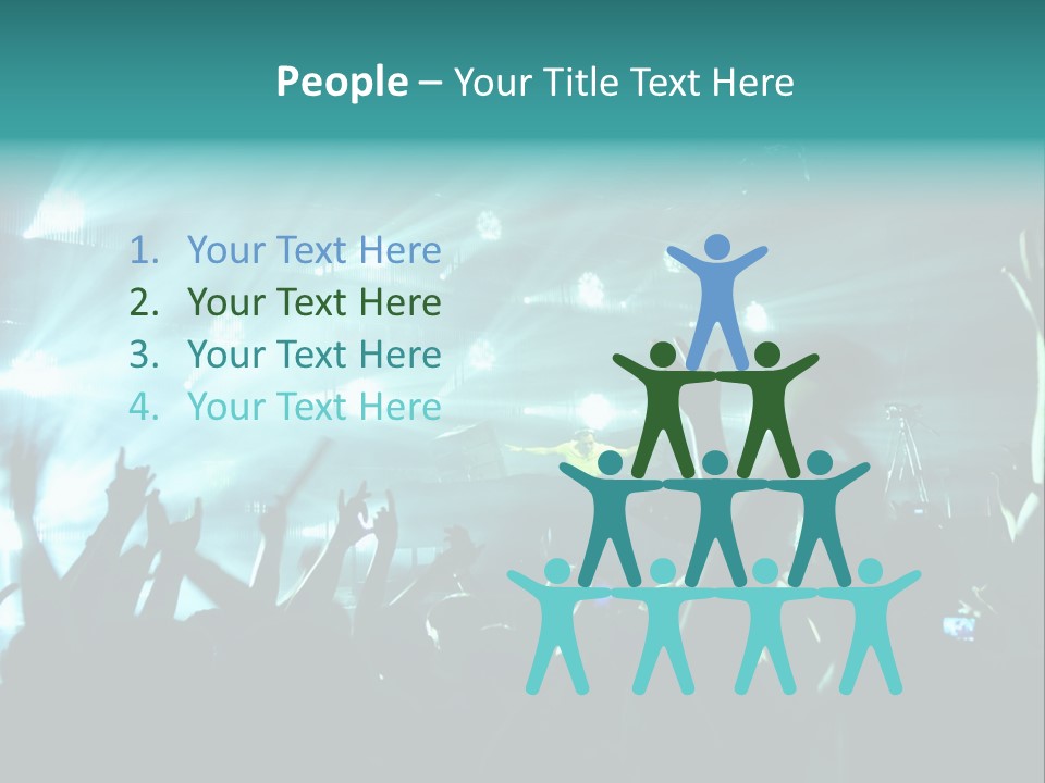 Fan Audience Techno PowerPoint Template