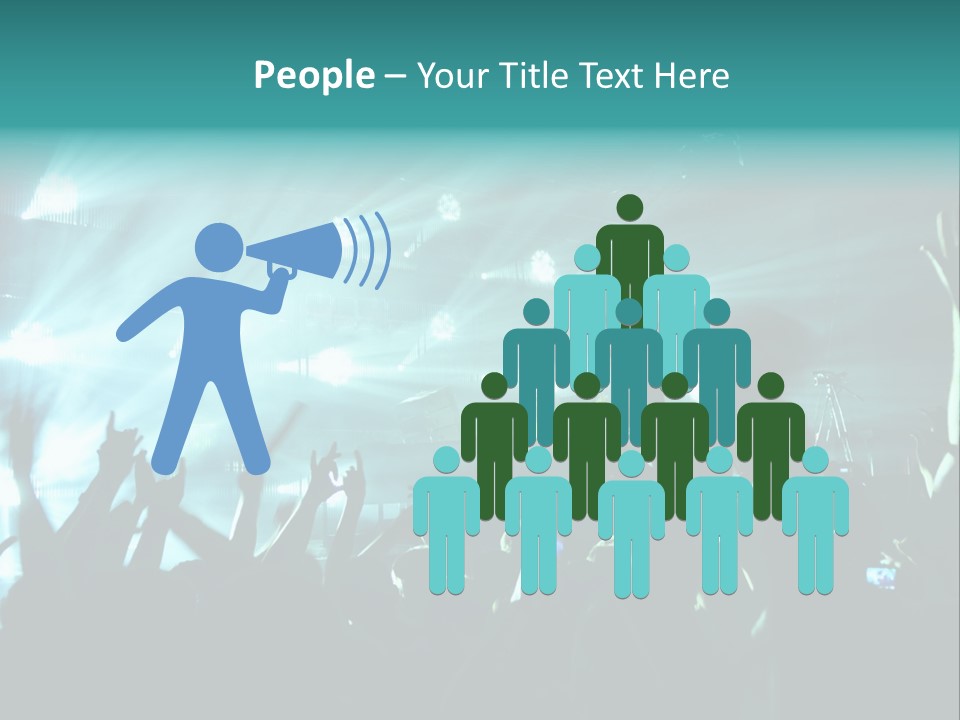 Fan Audience Techno PowerPoint Template