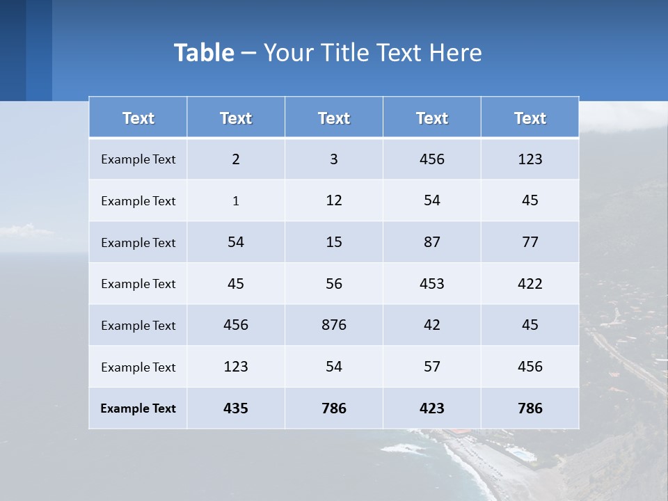 Sky Italy View PowerPoint Template