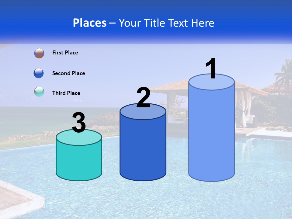 Pool Relaxation Cloud PowerPoint Template