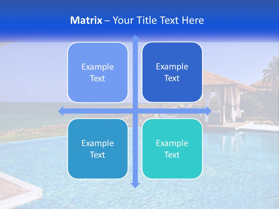 Pool Relaxation Cloud PowerPoint Template