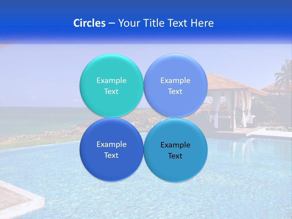 Pool Relaxation Cloud PowerPoint Template