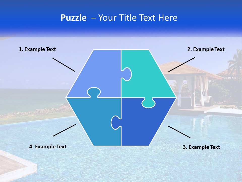 Pool Relaxation Cloud PowerPoint Template