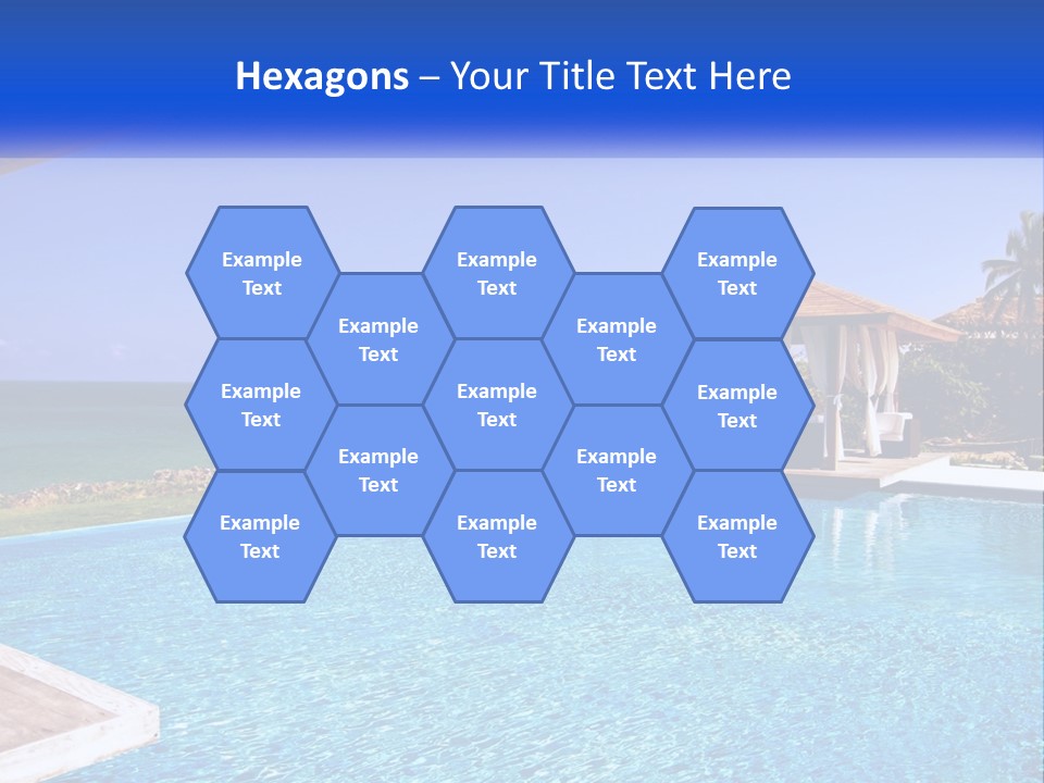 Pool Relaxation Cloud PowerPoint Template