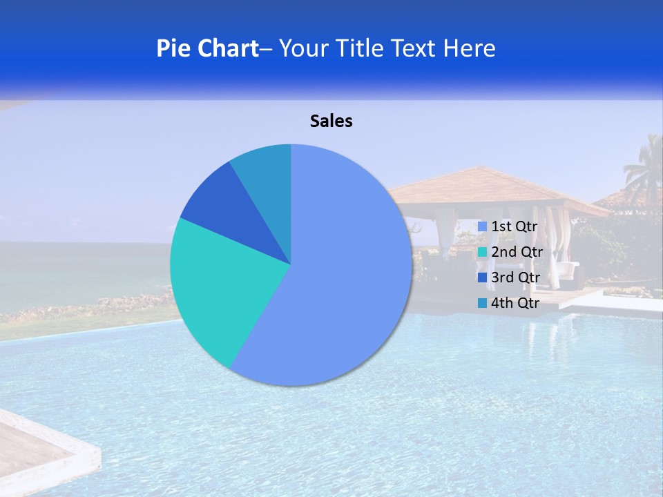 Pool Relaxation Cloud PowerPoint Template