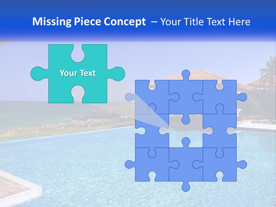 Pool Relaxation Cloud PowerPoint Template