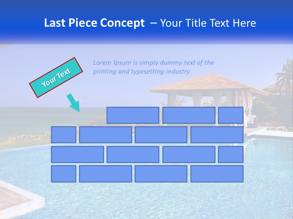 Pool Relaxation Cloud PowerPoint Template