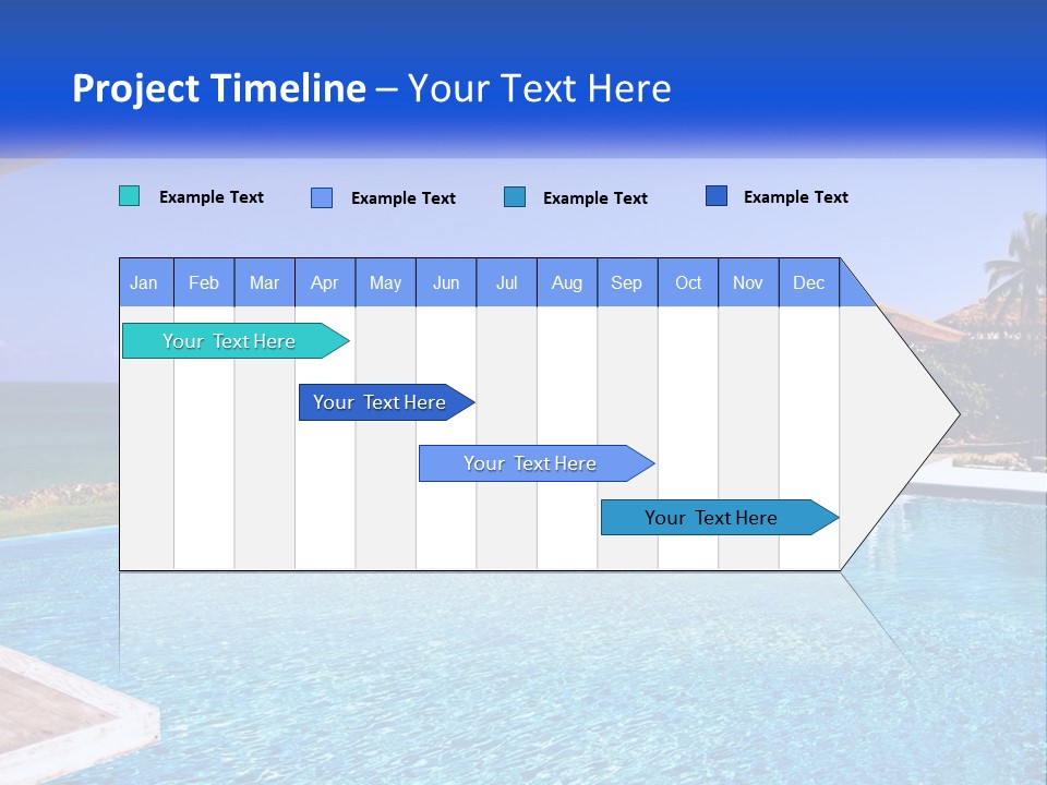 Pool Relaxation Cloud PowerPoint Template