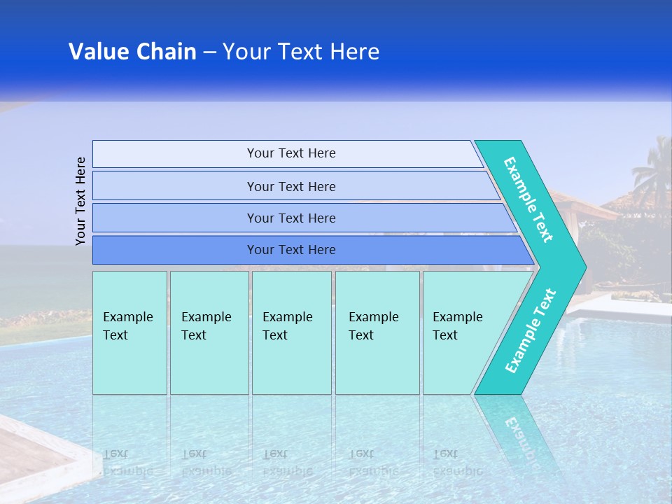 Pool Relaxation Cloud PowerPoint Template