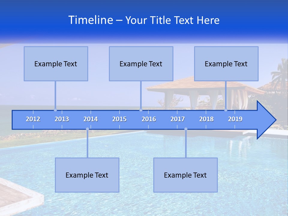 Pool Relaxation Cloud PowerPoint Template