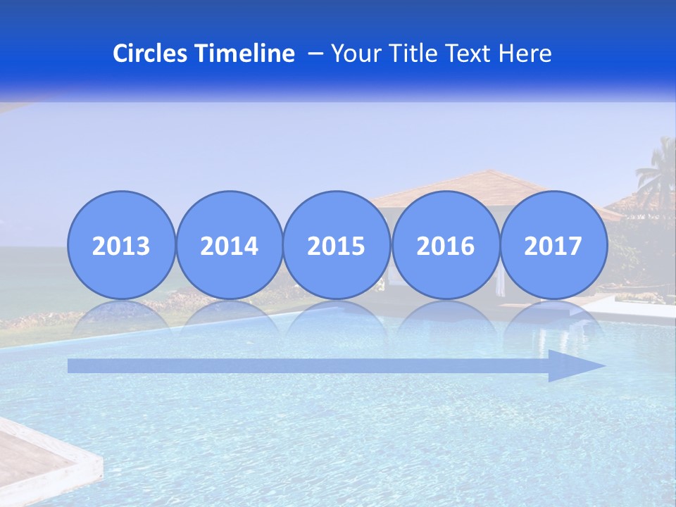 Pool Relaxation Cloud PowerPoint Template