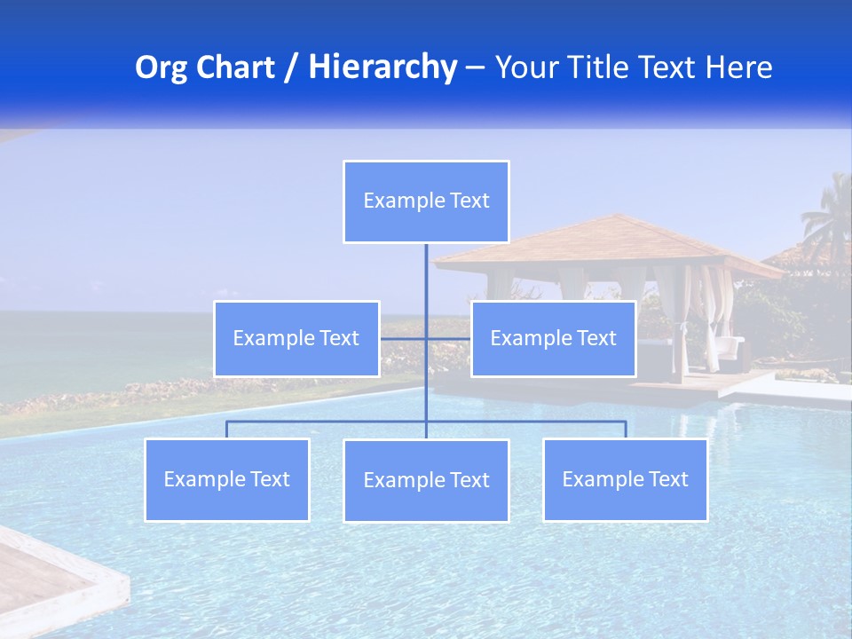 Pool Relaxation Cloud PowerPoint Template
