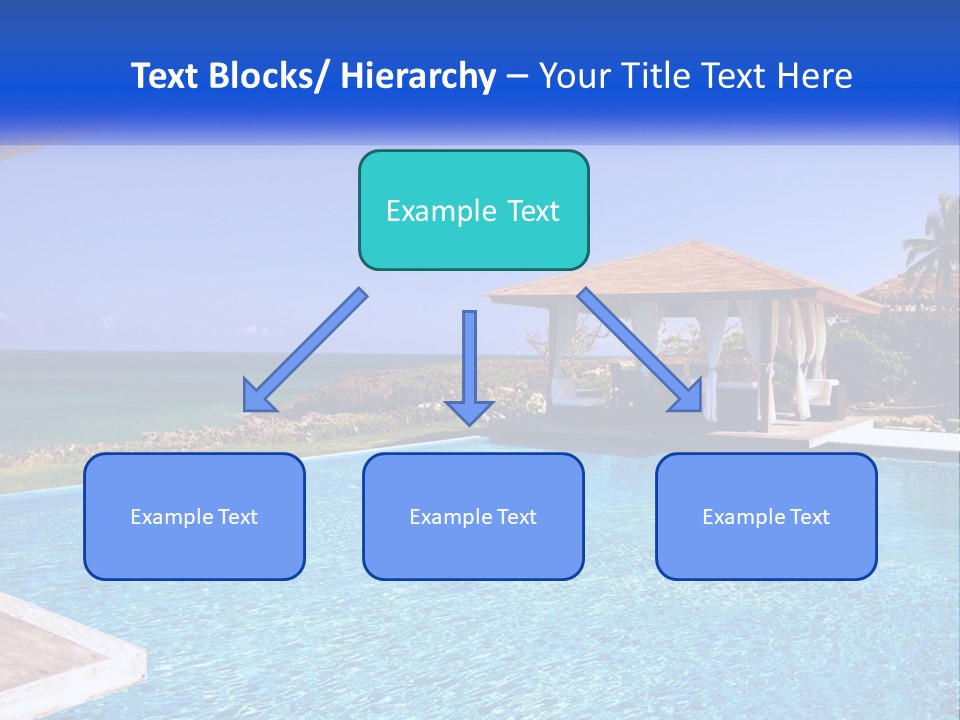 Pool Relaxation Cloud PowerPoint Template