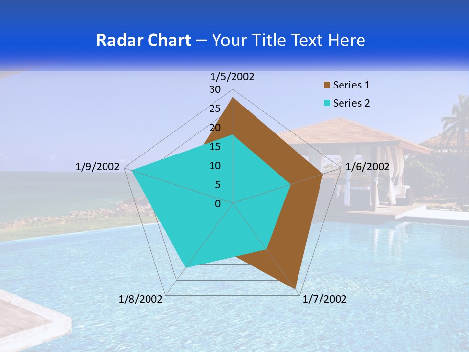 Pool Relaxation Cloud PowerPoint Template