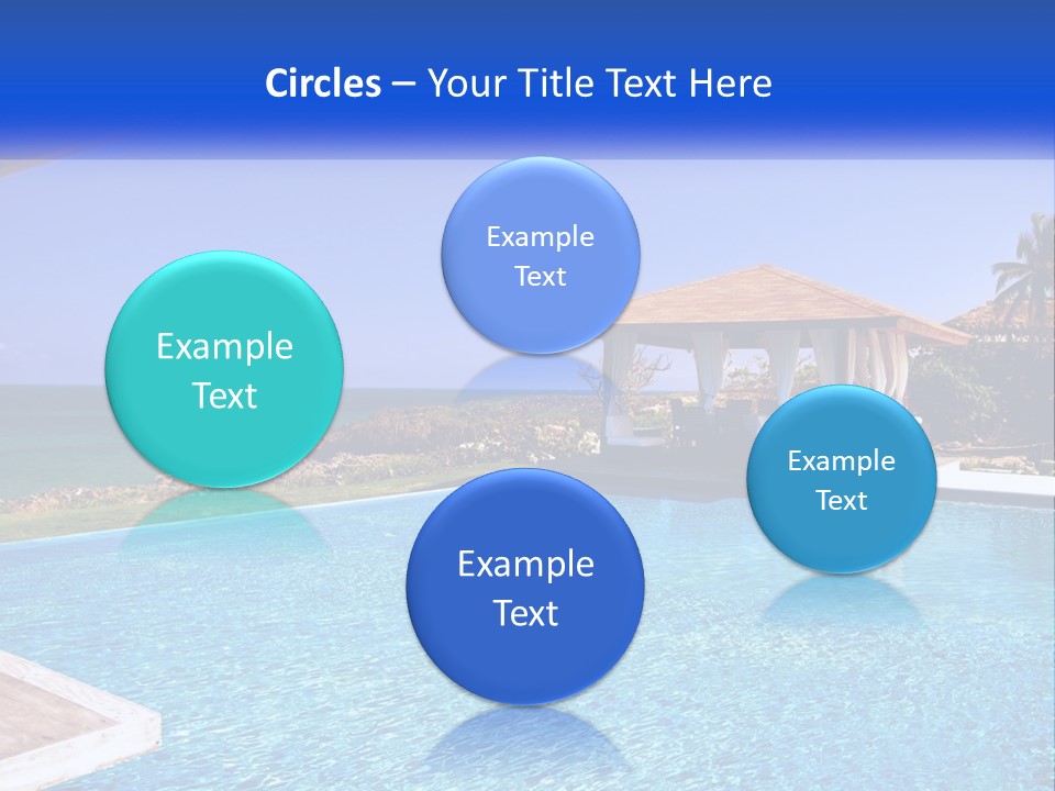 Pool Relaxation Cloud PowerPoint Template