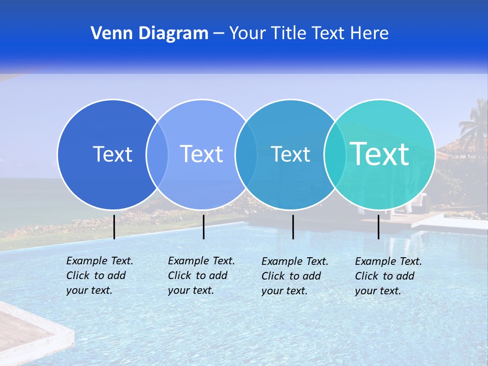 Pool Relaxation Cloud PowerPoint Template