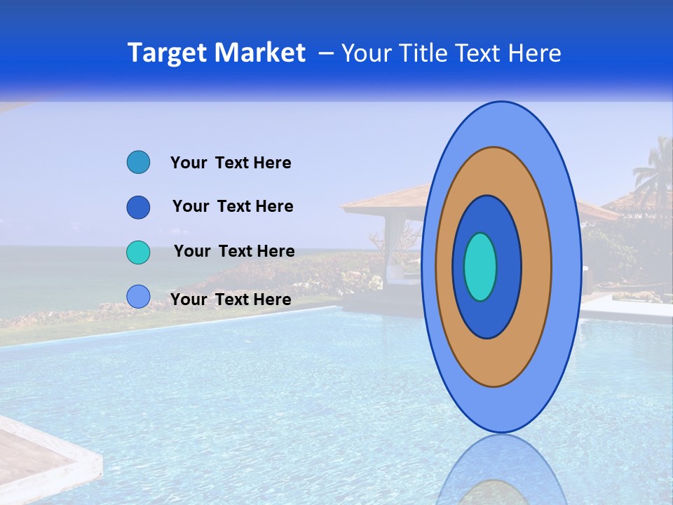 Pool Relaxation Cloud PowerPoint Template