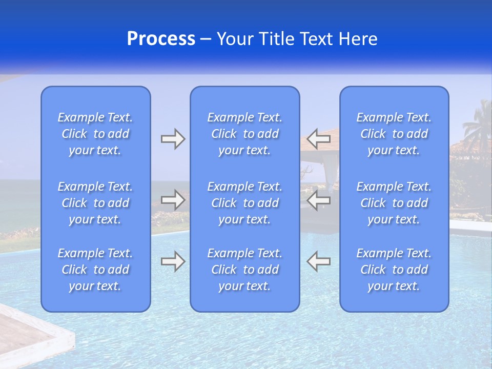 Pool Relaxation Cloud PowerPoint Template