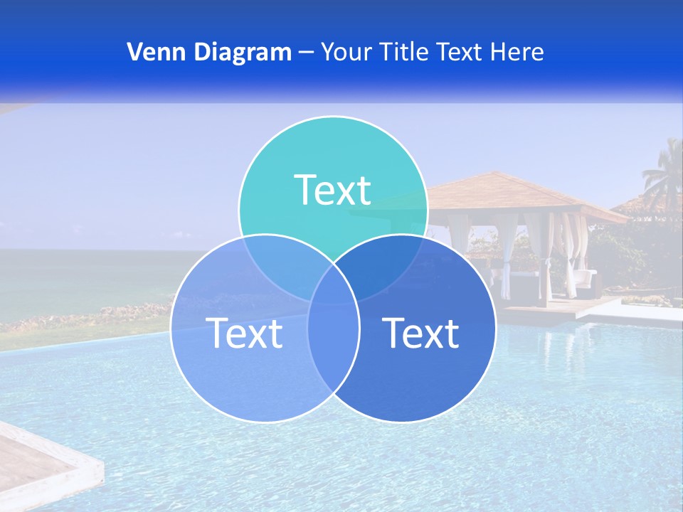 Pool Relaxation Cloud PowerPoint Template