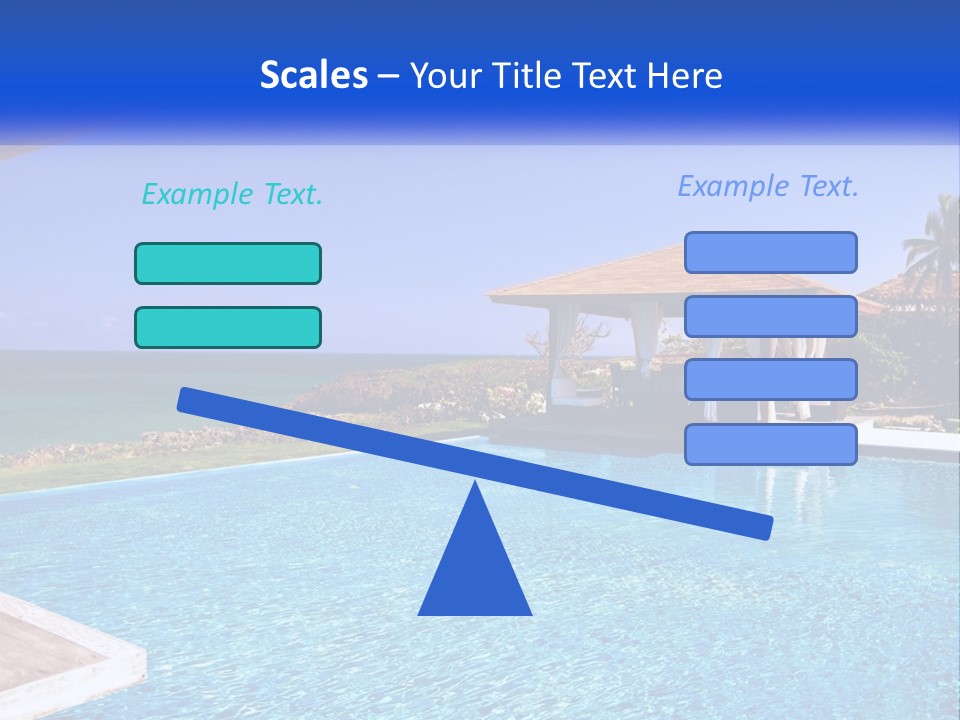 Pool Relaxation Cloud PowerPoint Template
