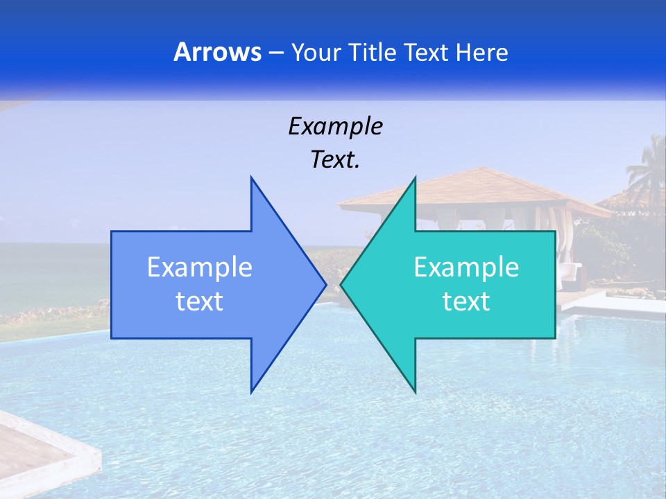 Pool Relaxation Cloud PowerPoint Template
