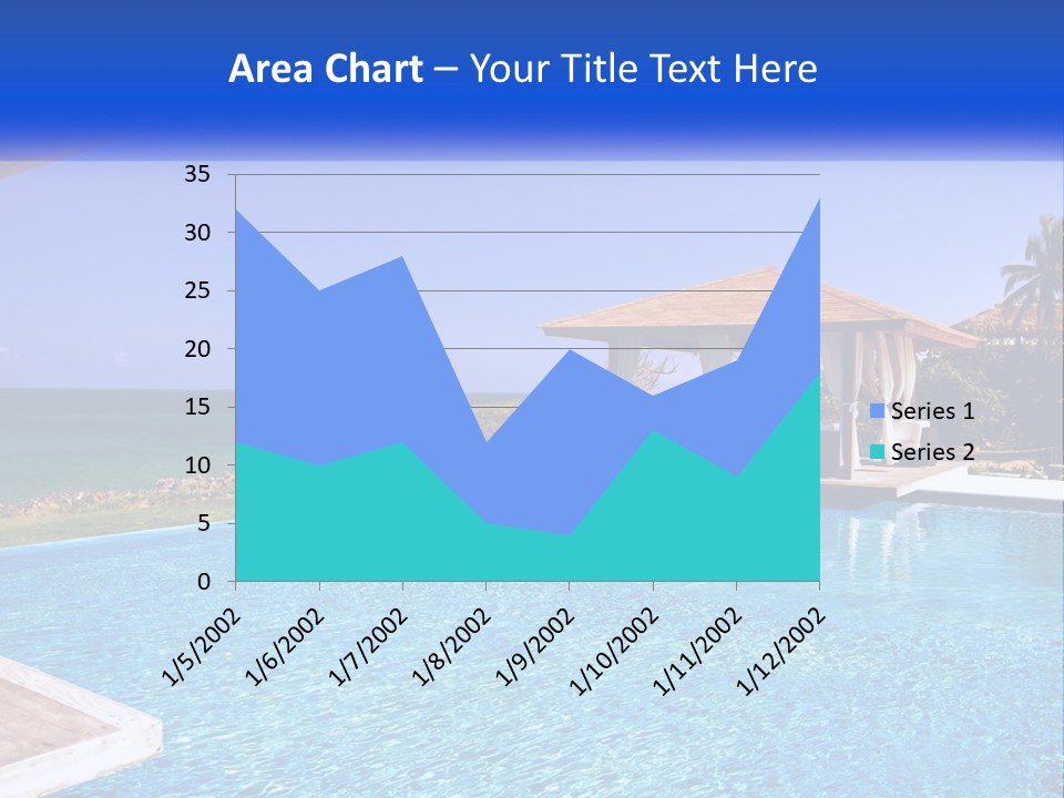 Pool Relaxation Cloud PowerPoint Template