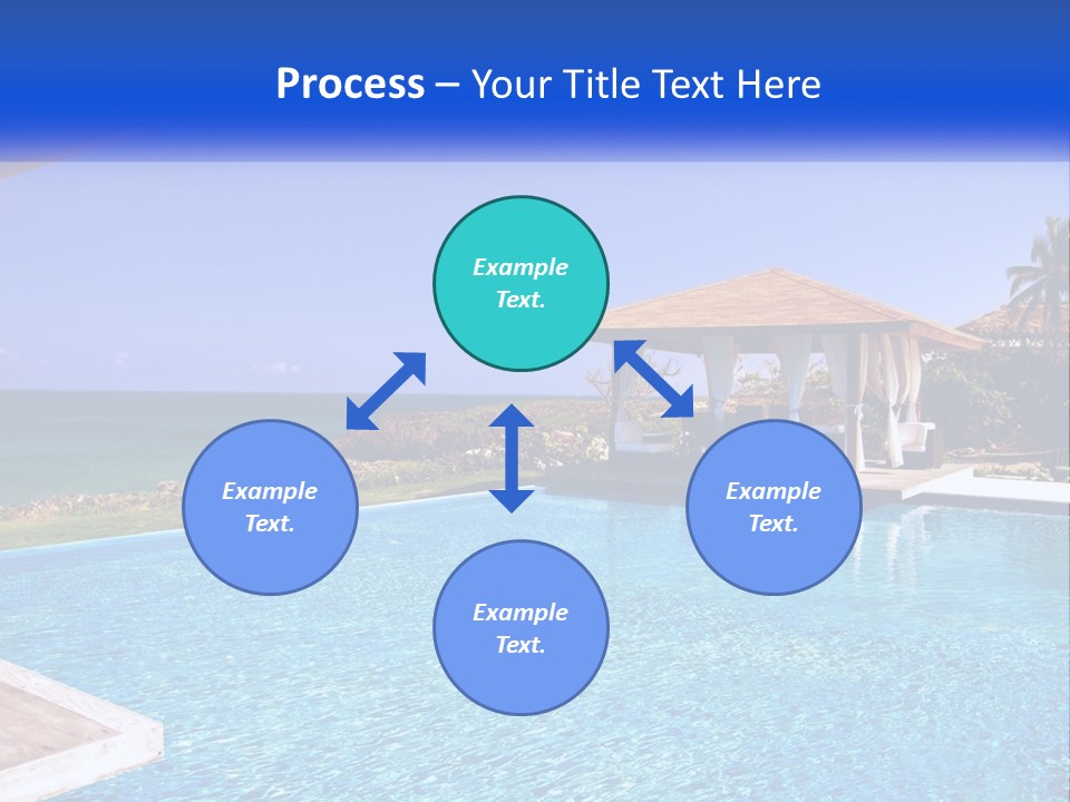 Pool Relaxation Cloud PowerPoint Template