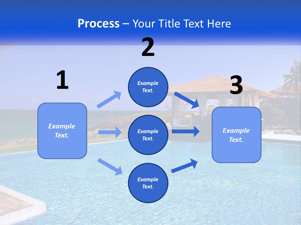 Pool Relaxation Cloud PowerPoint Template