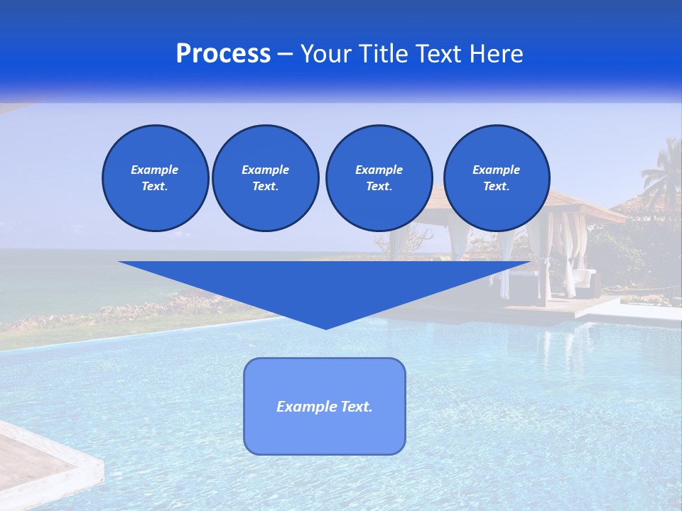 Pool Relaxation Cloud PowerPoint Template