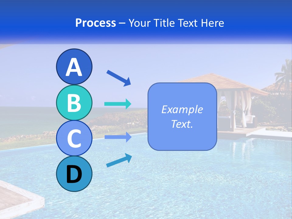 Pool Relaxation Cloud PowerPoint Template