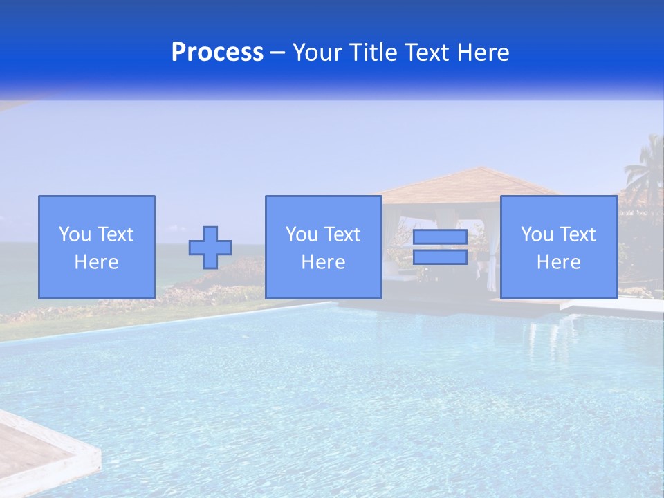 Pool Relaxation Cloud PowerPoint Template