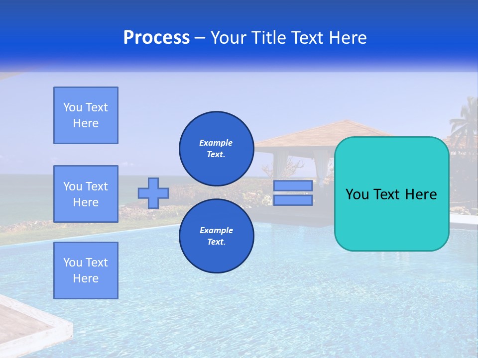 Pool Relaxation Cloud PowerPoint Template