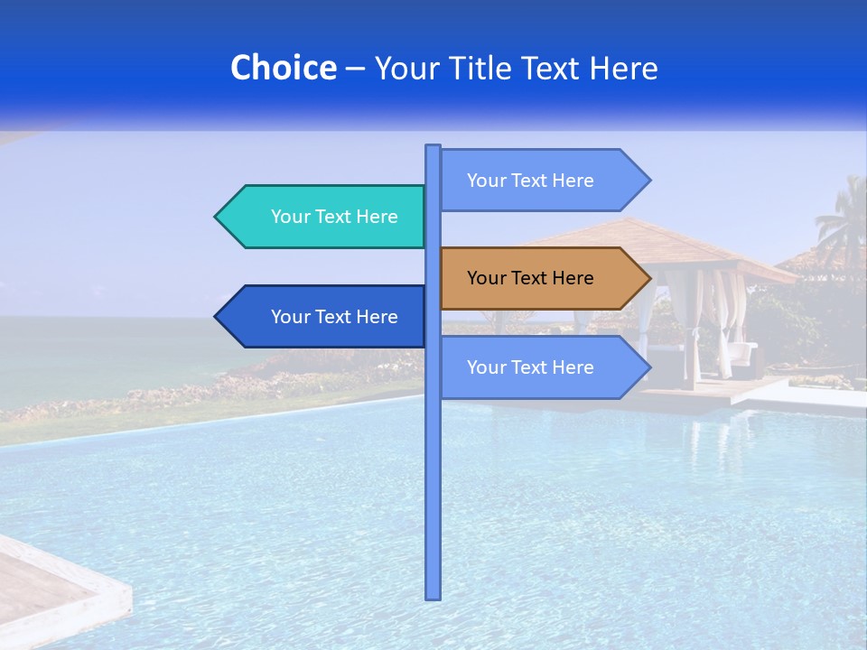 Pool Relaxation Cloud PowerPoint Template